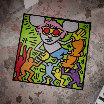 Keith Haring dėlionė 1000 detalių Theory11